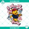 Winnie the Pooh St Louis Cardinals baseball themed PNG design file, perfect for sports fans and Disney lovers.
