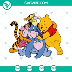 Cartoons, SVG Files, Winnie The Pooh SVG Image Bundle, Tigger SVG Download, 16