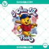 Winnie The Pooh Texas Rangers baseball design PNG file for fans, featuring team logo and character artwork, perfect for crafts or digital projects.