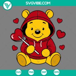 Valentine's Day, SVG Files, Winnie the Pooh Cupid Svg, Winnie the Pooh 3