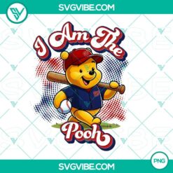 PNG Files, Winnie The Pooh Washington Nationals Baseball PNG Image Design File 12