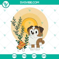 Cartoons, SVG Files, Winton Bluey SVG Files, English Bulldog Bluey SVG Image, 2