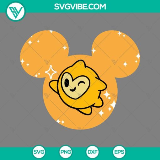 wish star mickey ears svg cut files for cricut silhouette mockup