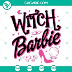 Halloween, Movies, SVG Files, Witch Barbie SVG Files, Halloween Barbie SVG 9