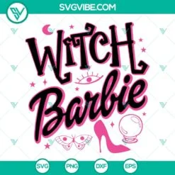 Halloween, Movies, SVG Files, Witch Barbie SVG Files, Halloween Barbie SVG 2