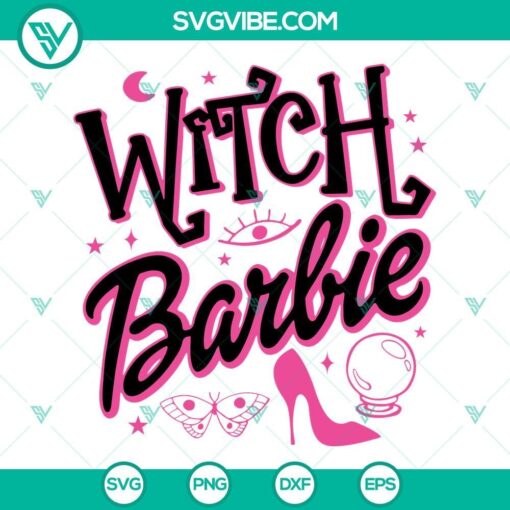 witch barbie svg halloween barbie svg png eps dxf cricut files 1 mockup