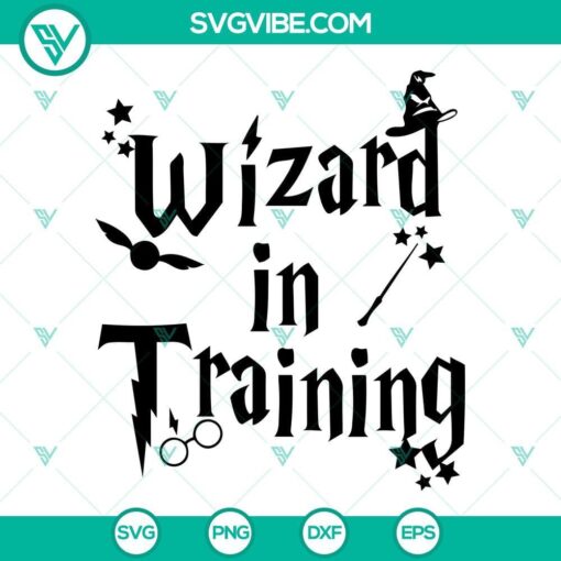 wizard in training svg harry potter svg hogwarts svg png dxf eps cricut 4 mockup