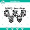 Wizardy House Classes SVG bundle with Harry Potter Hogwarts House designs for digital download. Great for magical crafting projects.
