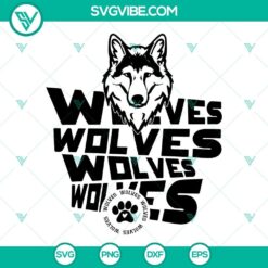 Wolves SVG Image, Wolves Face SVG File, Wolves Paw SVG Download, Wolves Cheer SVG Images PNG