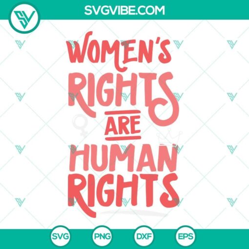 women s rights are human rights svg feminist svg 6 mockup