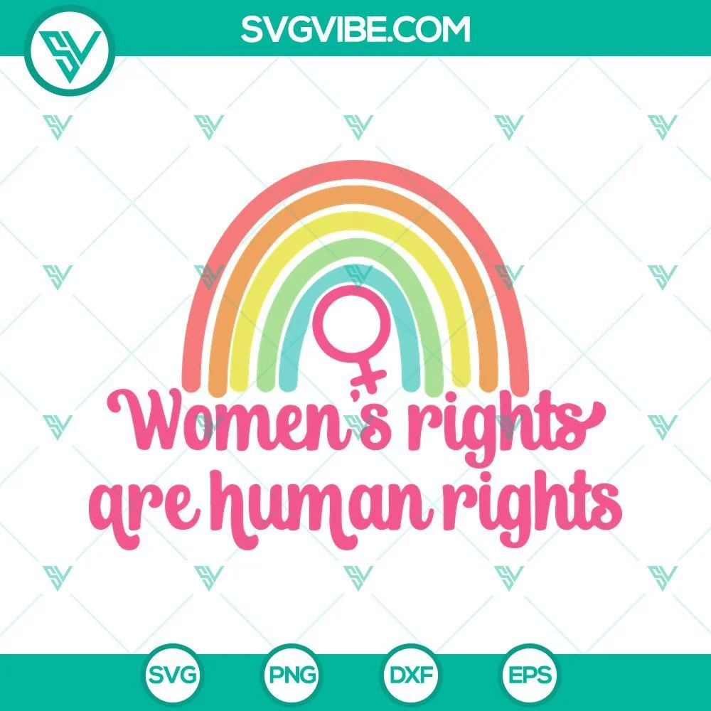 Trending, SVG Files, Womens Rights Are Human Rights Svg, Pro Choice Svg, 1