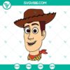 Woody face SVG download with Toy Story theme in PNG, DXF, EPS formats.