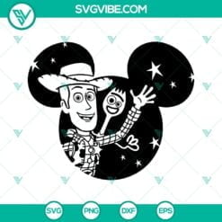 Disney, SVG Files, Woody Toy Story SVG Files PNG DXF EPS Cut Files For Cricut 3