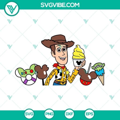 woody toy story disneyland snacks svg png dxf eps cricut silhouette vector clipart 5 mockup