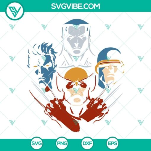 x men svg wolverine svg superman svg dc comics superhero svg 6 mockup