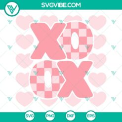 SVG Files, Valentine's Day, XoXo SVG File, Valentine’s Day SVG File, Retro 18