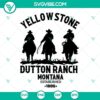 Yellowstone Dutton Ranch Montana cowboy-themed SVG files for download, perfect for crafting projects and Western-themed designs.
