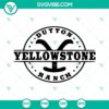 Yellowstone SVG image bundle with logos, Dutton ranch, and Yellowstone text. Ideal for design projects.