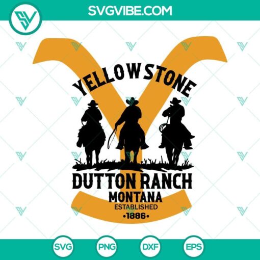 yellowstone svg cowboy svg horse svg dutton ranch svg y svg yellowstone dutton ranch montana svg 1 mockup