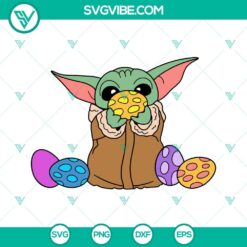 Easter, Movies, SVG Files, Yoda With Easter Eggs SVG Files, Star Wars Easter 8