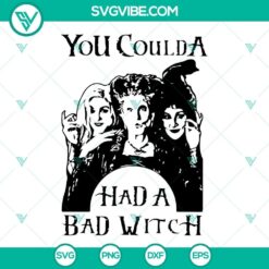 You Coulda Had A Bad Witch SVG Download, Hocus Pocus SVG Image, Hocus Pocus