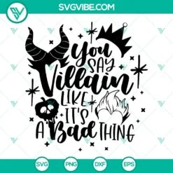 Disney, SVG Files, Chillin Like A Villain SVG Download, Ursula, Evil Queen SVG 4