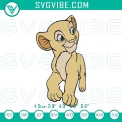 Disney Embroidery Designs, Embroidery Designs, Young Nala Lion King Embroidery 2