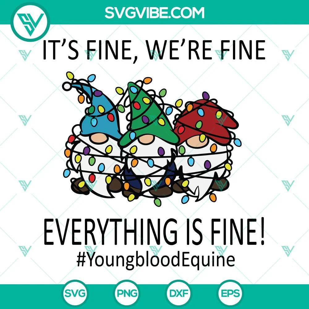 Christmas, SVG Files, Youngblood Equine Gnomes Christmas SVG Images, It’s 1