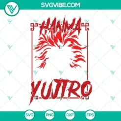 Anime, SVG Files, Yuujirou Hanma SVG Files, Baki SVG Download PNG DXF EPS 2