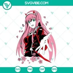 Anime, SVG Files, Zero Two SVG Images, Darling In The Franxx SVG File, Anime 3