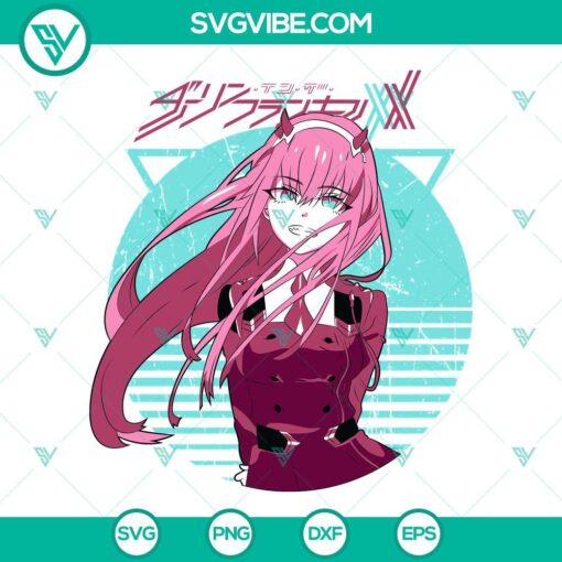 zero two svg darling in the franxx svg anime japanese svg png dxf eps cut files 7 mockup 1