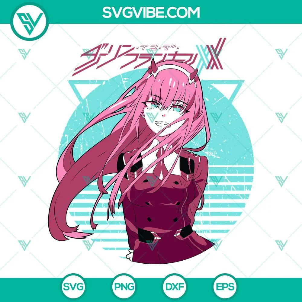 Anime, SVG Files, Zero Two SVG Images, Darling In The Franxx SVG File, Anime 1