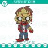 Chibi zombie embroidery files, cute Halloween machine design - perfect for horror-themed projects.