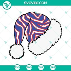 Christmas, SVG Files, Zubaz Santa Hat SVG Images, Zubaz SVG Download, Buffalo 5