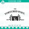 2024 Taylor Swift album inspired embroidery design with Tortured Poets Department pattern, ideal for music fans and crafters.