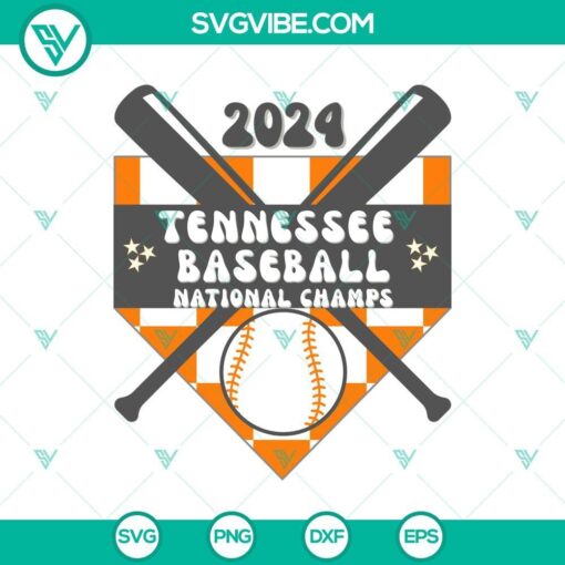 2024 tennessee baseball national champs svg tennessee volunteers baseball national championship svg mockup