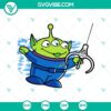 Alien Toy Story and Nirvana album art design in SVG and PNG format, nostalgic pop culture mashup.