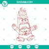 Anger Inside Out 2 SVG digital files for Cricut and Silhouette, featuring the character Anger from Inside Out. Ideal for crafting projects.