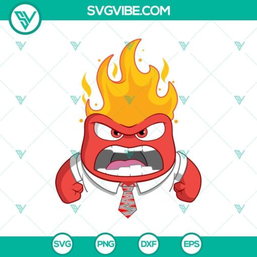 anger inside out 2 svg png cricut files mockup