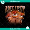 Anxiety Inside Out 2 sublimation design with intricate details in PNG format. Ideal for mental health-themed products.