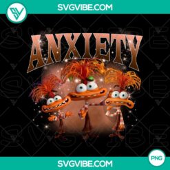 PNG Files, Anxiety Inside Out 2 PNG Sublimation Design Inside Out 2  9