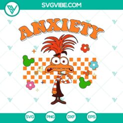 Disney, SVG Files, Anxiety SVG, Inside Out 2 Anxiety SVG PNG Inside Out 2  15