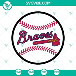 Atlanta Braves Logo Baseball SVG File