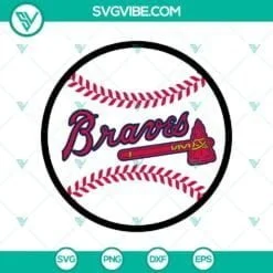 Football, Sports, SVG Files, Atlanta Brave Skull SVG Images, Braves Baseball 4