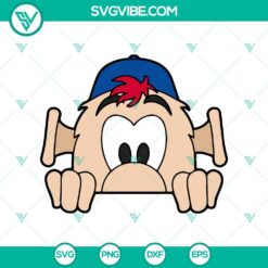 Baseball, Sports, SVG Files, Atlanta Braves Mascot Blooper SVG PNG Graphic 12