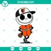 Baltimore Orioles Jack Skellington Halloween Baseball graphic in SVG and PNG format for Halloween enthusiasts.
