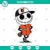 Baseball, Halloween, Sports, SVG Files, Jack Skellington Braves Halloween 13