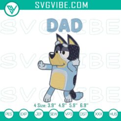 Disney Embroidery Designs, Embroidery Designs, Bluey & Baby Bingo Character 3