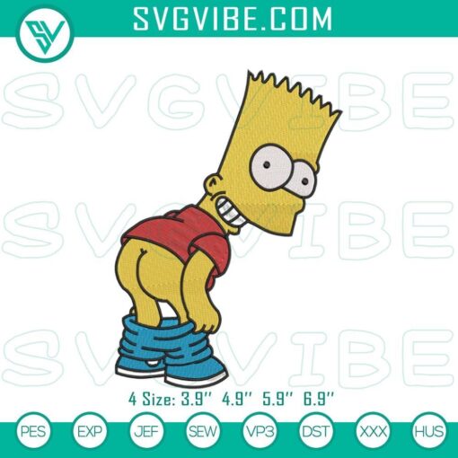 bart simpson needlework patterns mockup