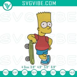 Cartoon Embroidery Designs, Embroidery Designs, Bart Simpson The Simpsons 2